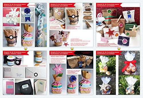 24 Aufkleber / Etiketten / Sticker | Landhausstil Kariert Herz | Rund | Ø 40 mm | Hellrot/Rot | F00038-06 | Ohne Beschriftung! | CuteLove & Head-Beat - 3