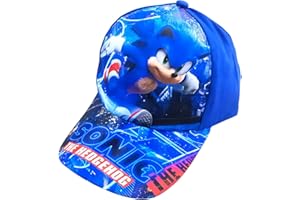 BSNRDX Anime Gorra de Béisbol, Anime Gorra de Béisbol, Gorra de Béisbol para el Sol Dibujos Animados Moda Deportes Gorra Hedgehog Gorra de béisbol, Kids Teens Anime Fan Gorras de béisbol Azul