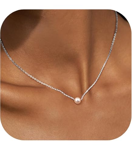 2 Collane Girocollo Con Ciondolo A Perla Scorrevole - Set Oro E Argento, Stile Minimal E Bohémien Per Donna