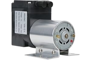 FOCKETY DC 12V/24V Mini pompa próżniowa, 200kpa 10W 15L/min Elektryczna przenośna pompa powietrza z uchwytem, ujemne ciśnienie ssanie pompowanie powietrza kompresor membranowy pompy dla projektów(24V)
