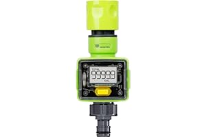 JonesHouseDeco Water meter, to control water consumption, 4 measuring modes Digital hose meter - Stantard 3/4'' & Quick Connect Outdoor Garden Irrigation Fittings