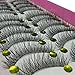 10 Pairs Makeup Beauty False Eyelashes Extension Long Thick Cross Eye Lashes