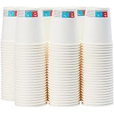 Adri Disposable Coffee Cups, 200 White, 120 ml, for Hot and Cold Drinks 4 oz (200, White, 120 ml)