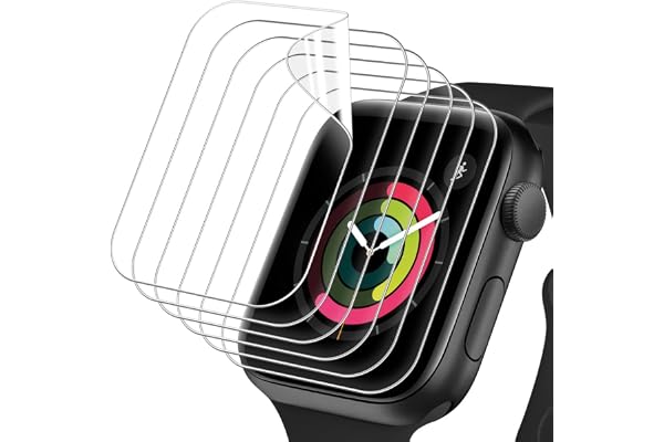OFFCUP skärmskydd för Apple Watch, 6-pack TPU-film kompatibel med iWatch serie 3 2 1 42 mm, repfri HD klar, flexibel enkel installation, bubbelfritt skärmskydd (42 mm)