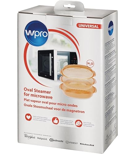 Vaporiera Per Microonde Whirlpool STM006 - Arancione, Cucina Sana Senza Grassi