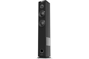 Energy Sistem Tower 5 g2 Ebony (65 W, Bluetooth 5.0, True Wireless Stereo, Radio FM, USB/MicroSD MP3 Player, Audio-in)-Noir