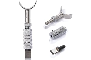 Itian DIY Tools Incisore in Pelle con 360 ° Girevole Coltello