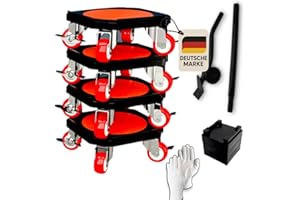 TOLLTOOL Möbeltransport Set mit Möbelroller, Lastenheber und 360 Grad drehbaren Rädern - Tragfähigkeit von bis 320 kg -Stück Möbel Gleitsystem für einfachen Transport von schweren Gegenständen