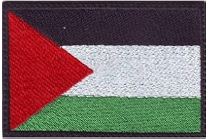Haowul Patch Bandiera della Palestina 1pc Emblema Morale Tattico Ricamato per I Badge Applique Gancio E per Sacchetto di Abbigliamento