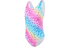 DivingBirds Bañador Niña con Sujetadores Acolchados, Traje De Baño Niña UV Proteccion Solar para Adolescentes Chicas, 8-13 Años