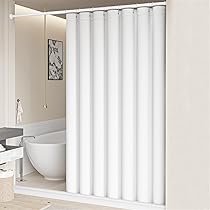 Tenda Doccia 200x240 Bambù, Antimuffa Impermeabile Tessuto