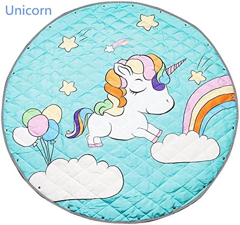 Cute Unicorn Rugs Carpets Soft Cotton Baby Room Nursery Room Baby Playmats Outdoor Waterproof Mats (Unicorn)