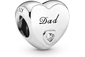 PANDORA - Charm cuore con nome dei membri della famiglia (in lingua inglese)