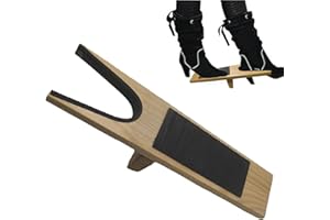 LALUKY Boot Jack-Wood Boot Remover, Easy Boot Puller Shoe Jack with Mud Scraper Cleaner Weatherproof Boot Jack Heavy Duty Boot Hunter for Garden Boots, Riding Boots, Work Boots(natural+black)