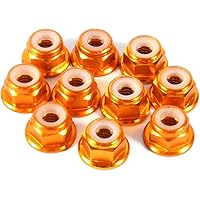 Sechskant-selbstsichernde Muttern, 10 Stück, M4-Mutter, CNC-Aluminium, Flansch, Nylon, selbstsichernde Metallmuttern…