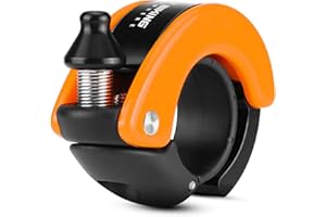 PHIDINOVA West Biking Campanello per Bicicletta Nascosto, 100dB, Suono Chiaro, 22,2mm Diametro Manubrio, 28g, Nero