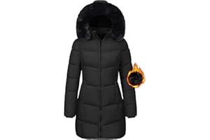 Tuopuda Cappotto Giubbotto Donna Invernale Giacca Cappotti Imbottita Caldo Parka Slim Fit Felpa con Cappuccio in Pelliccia Staccabile Giacche Trapuntato Giaccone Outdoor