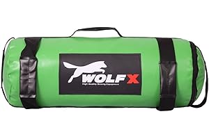 WOLFX 5-60kg Power Sand Bag Power Training Cross Fit Weight Liffting MMA filled (Green)