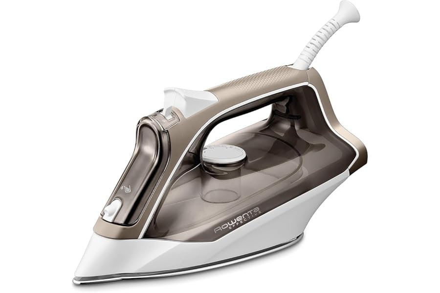 Rowenta Effective +, Plancha de vapor 2400 W, golpe de vapor de 120 g/min, ajustes fáciles de usar, vapor automático, Autoste