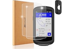 Miimall [1 + 2 unidades, compatible con Garmin Edge 1040 funda + protector de pantalla de cristal, protector de pantalla Garmin Edge 1040, resistente a los golpes, para Garmin Edge 1040/1040 Solar