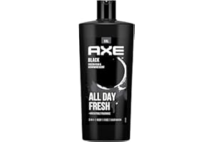 Axe 3 w 1 żel pod prysznic i szampon Black XL dla długotrwałej świeżości i zapachu, testowany dermatologicznie, 700 ml, 1 sztuka