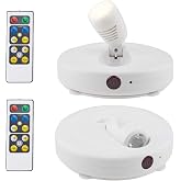 HONWELL Projecteur à piles à LED pour Plafonniers/Murs/éclairage de Placard/Couloir, éclairage Télécommandé, Applique Murale 