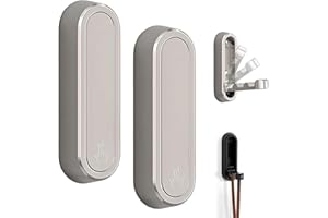 YipuVR Ganchos de pared plegables de aleación de zinc para baño y cocina – Flip Down (plata + plata)