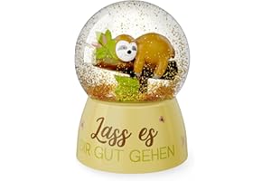 RUNGASSI Snow Globe Glitter Globe Gift Themes: Wildlife - Happy Birthday (Sloth - 7006771)