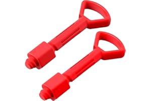 Enhon 2 Stück Ersatzkupplungsstift für Big Bobby Classic, Rot Anhängerkupplungsstift, Zubehör Für Kinderfahrzeuge, Hochwertiger Kunststoff