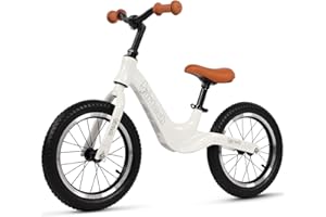 Hello-5ive 14" Kinder-Laufrad für Jungen und Mädchen von 3, 4, 5, 6 Jahren, Luftreifen mit Magnesiumlegierungsrahmen, leichtes, pedaloses Trainingsfahrrad für Kleinkinder
