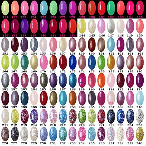 Gellen Soak off Gel Nagellack UV Gel Led Nagellack 6 verschiedene Farben (6pcs×8ml) Set 47 - 6