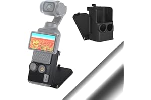 HAFOKO OSMO Pocket 3 Magnetic Mount Cage Expansion Adapter Frame Stand Clip compatible for DJI OSMO Pocket 3 Accessories on Desktop/Car/Gym/Motorcycle 180° Adjustable