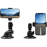 Coverzone Vantuzlu Kamera ve Telefon Tutucu Aparat &ndash; 1/4 Vida Uyumlu &Ccedil;ok A&ccedil;ılı Ayarlanabilir Tripod Bağlantısı, G&uuml;&ccedil;l&uuml; Vakum T