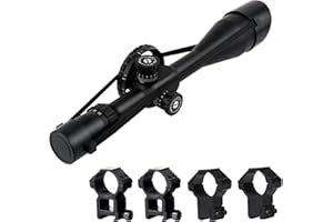 ‎FOCUHUNTER FOCUHUNTER Optik fernrohr zf 8-32X56, Seitenfokus Parallaxen Monokular, mit großem Seitenrad und 4 Montageringen, 30mm Rohr, 1/8 Zoll Sucher, stoßfestes 800G, vollständig grün mehrfach beschichtet