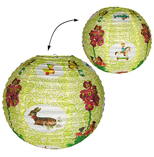 Preisvergleich Produktbild Papier Laterne / Lampenschirm - Nostalgie Fahrzeuge / Auto & Schmetterlinge - für Kinder Papierlaterne - Laternen Lampions - Enten Autos Tiere - Mädchen Jungen - Kinderzimmer Tier Schmetterling Vögel