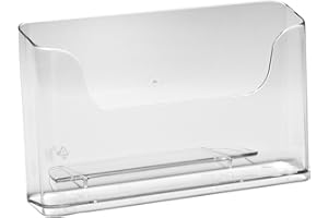 ‎DELIGHT DISPLAYS DELIGHT DISPLAYS® DIN A5 Querformat Tischaufsteller Prospekthalter Prospektständer für Kataloge - glasklar im 5er Pack