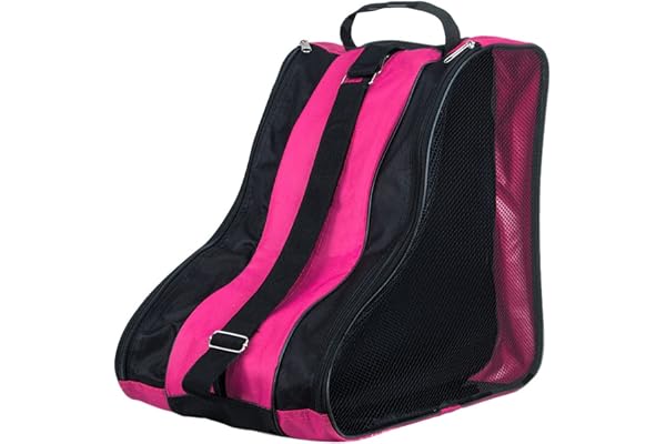 Snner Sac à Rouleaux de Patin à Rouleaux 1PC Sac à Rouleau de Transport Sac à roulettes épaissis Oxford Roller Sac de Rangement pour Adultes Enfants Rose