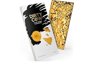 Dirty Cow Plant Based Vegan Chocolate Bar (Honey Come Home, 1 x 80g Bar)