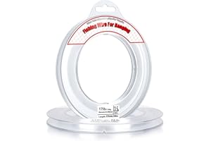 Thrilez Clear Fishing Wire, 200M Fishing Line Invisible Monofilament Wire, Strong Nylon String for Balloon Arch Garland Hanging Crafts Beading