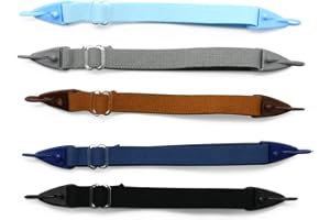 EnzoDate Correa de los vidrios de los cabritos, cordón de las lentes de los niños, retén de la venda principal de la gafa de los deportes (marrón de 5 pedazos) (Color de los niños)