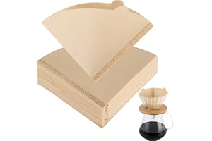SKY-TOUCH Coffee Filter 100 pcs, Coffee Filter Paper Unbleached Disposable Coffee Filters Paper for Pour Over and Drip Coffee Maker 2 4 Cups