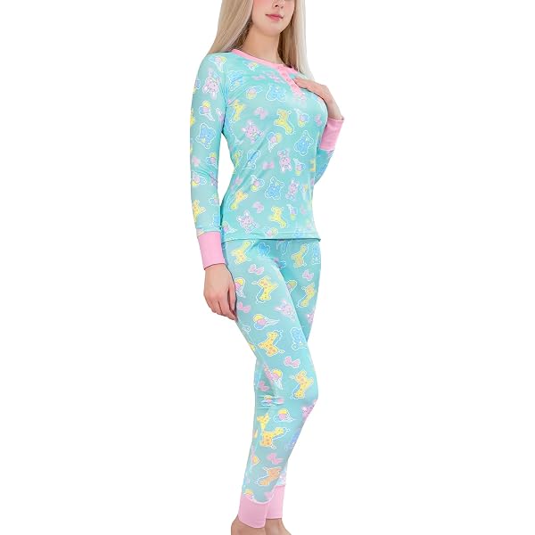 Body Extensible Polyester Grenouillère Adulte LittleForBig - Body Pyjama Soyeux - Boutons Entrejambe - Tailles XS à XXXXL Grenouillère Imprimé Ours
