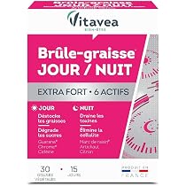 Vitavea Brûle-graisse Extra Fort - Complément Alimentaire Minceur, 30 Unités, Rose, Made In France
