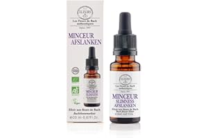 Elixirs & Co - Minceur Bio Prêt à l'Emploi, Composé Unique aux Fleurs de Bach 20ml dont Bruyere - Bien-Être, Calme - Compte Gouttes Fleur De Bach 100% Naturel - Fabriqué en France