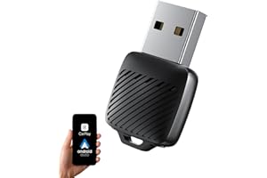 Astraon Adattatore wireless 2 in 1 per auto CarPlay e Android, mini dongle Plug & Play con USB-A e USB-C, converte CarPlay cablato in wireless, compatibile con iPhone e Android, Cars 2016+