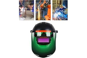 hero-s Maschera per Saldatura elettrica ad oscuramento Automatico Solare/Casco/Cappuccio per Saldatore/Lente per Saldatura per Borsa per Maschera per Saldatura per saldatrice