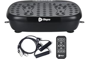 Lifepro Vibration Plate Exercise Machine with Magnetic Acupoints - Full Body Vibration Platform for Beginners and Recovery - Ideal Lymphatic Drainage Massager for Muscle Toning and Overall Fitness