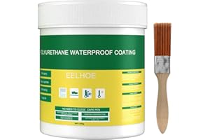 Lecerrot Agent Anti-Fuite Étanche - Revêtement Imperméable Transparent avec Pinceau, Réparation D'Réparation Mur, Agent Anti-Fuites pour CarrelSalle Bain 30/100/300g