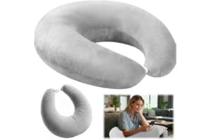 Tutamaz Ergonomisches Crealis-Kissen, Häkelkissen Stützkissen, Häkelkissen Stützkissen, Gaming Kissen, Ergonomisches Gaming Armkissen, Leicht, Tragbar, Lindert Verspannungen (Grau)