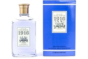 1916 ORIGINAL 1916 - Lavanda Mediterránea 400 ml, Agua de Colonia Hombre y Mujer, Perfume Unisex, Eau de Toilette Masculina y Femenina, Fragancia Fresca y Floral, Aroma de Larga Duración